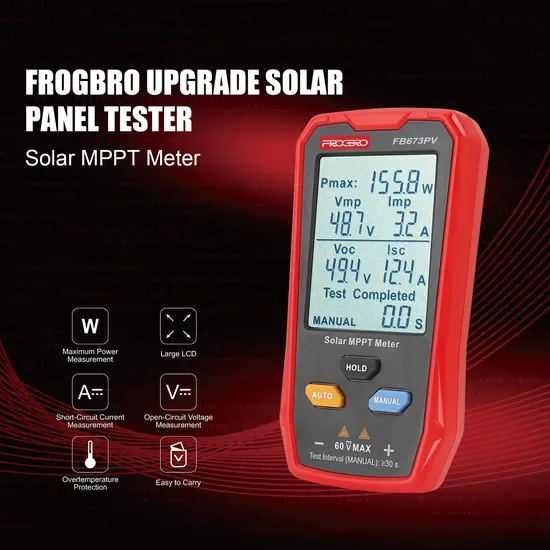 Фрогбро Fb673PV ЖК МППТ солнечный панельный тестер умный токовый вольтметр цифровой метр тестер солнечной панели