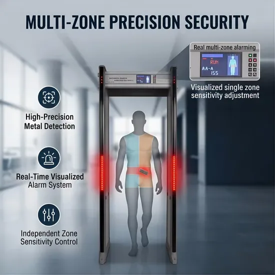 Многофункциональные стационарные металлодетекторы с арочной конструкцией для школ
