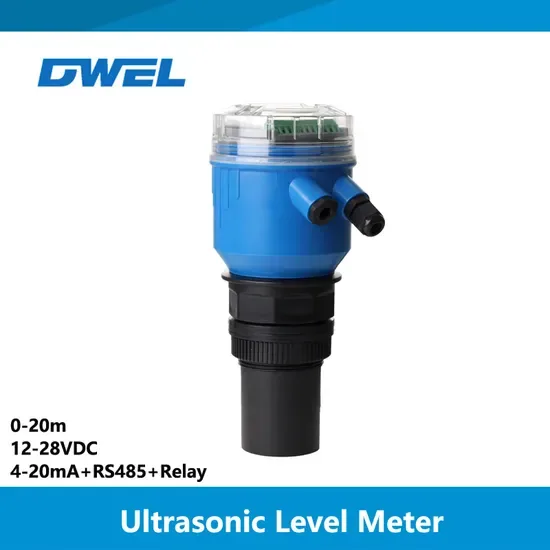 Датчик уровня с ультразвуковым сигналом Dwel Lsu200 PTFE 4-20mA RS485 с дисплеем