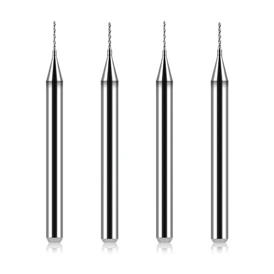 Тысяча тонких сверл Общая длина 38mm Диаметр 0.075mm 0.08mm 0.085mm 0.09mm Карбидное сверло