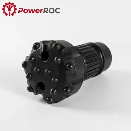 Распродажа! Буровая коронка Powerroc DTH с хвостовиком, вольфрамовый карбид, для бурения водяных скважин и горных работ