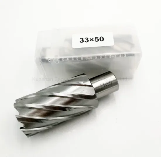 Дрель с магнитным креплением HSS, аннуллярный резак 33mm глубиной с штифтом Weldon для сверления металла