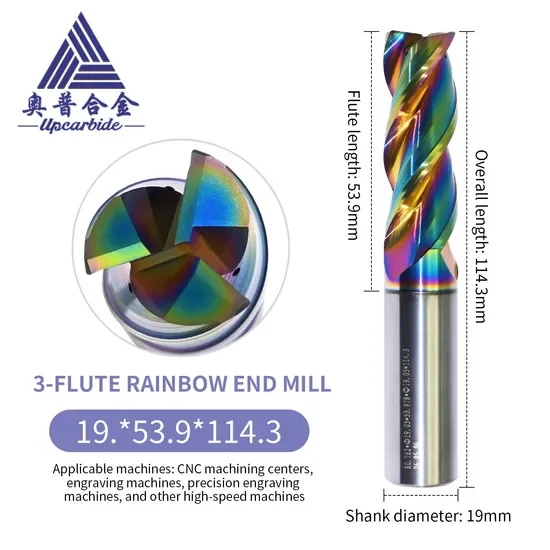Оптовая 3-Flute твердосплавная сверло фреза для металлообработки