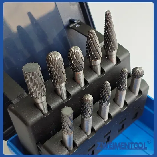 Цементированный карбид 1/4inch, абразив 3 мм 6mm 10mm 12mm 14mm хвостовик двойной резьбы буры из вольфрамового карбида вращающаяся бура
