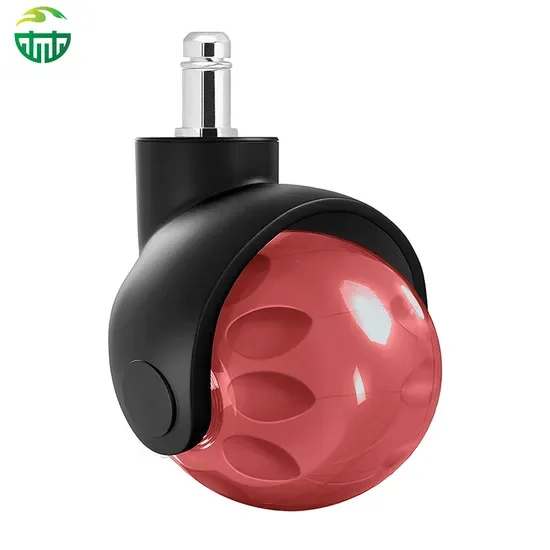 Поворотные 50mm универсальные офисные колесики из ПУ с шариковым колесом из ПП для диванов, столовых, школ, спортивных залов и больниц
