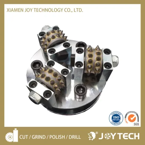 5 Дюйм 125mm Буш-хаммер с 3 Роликами для угловой шлифовальной машины Колесо для шлифования бетона Абразивный алмазный инструмент