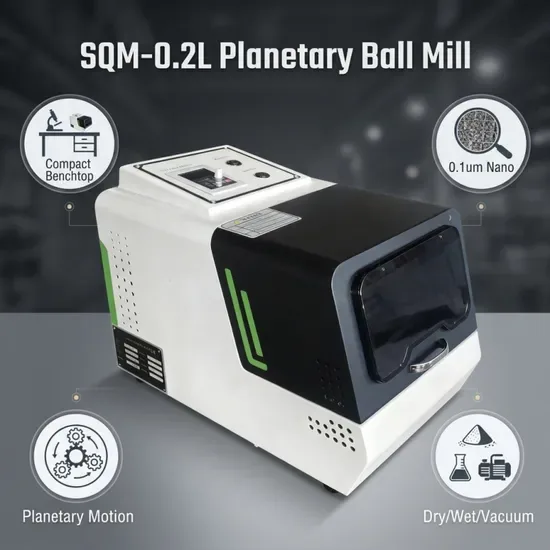 Самый Sqm-0.2s Лабораторный планетарный шаровой мельница: Эффективная, 4-Sample Одновременная обработка