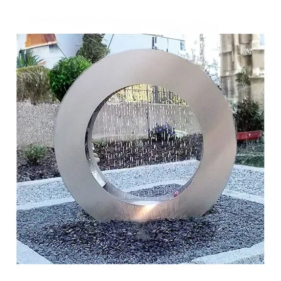 Нержавеющая сталь круглый водяной стол уличный садовый водный элемент водопад фонтан бассейн