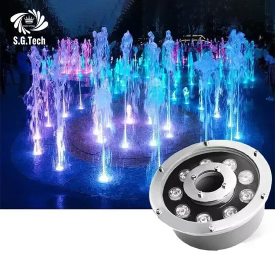 Светодиодные кольцевые фонтаны RGB для подводного освещения от завода «Водяная корона»
