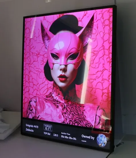 Кастомный 29.5"/51.7" арт с высоким контрастом 4K Qled цифровой фоторамки, квадратный монитор ЖК-дисплей