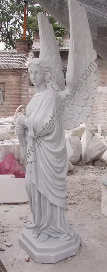 Резьба по мрамору и граниту, статуя ангела для мемориала на кладбище, надгробие для скульптуры (SY-X1205)