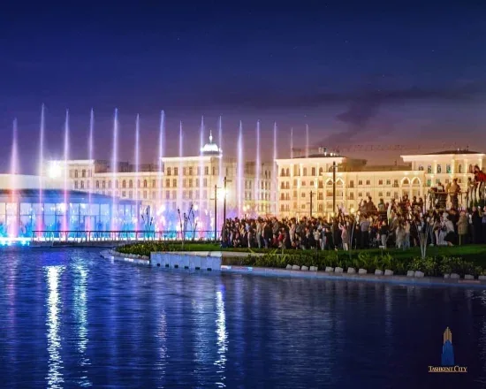 150m Большое уличное музыкальное танцевальное плавающее водное фонтанное шоу с лазером, водным экраном, видеомаппингом и фейерверками в парке у моря