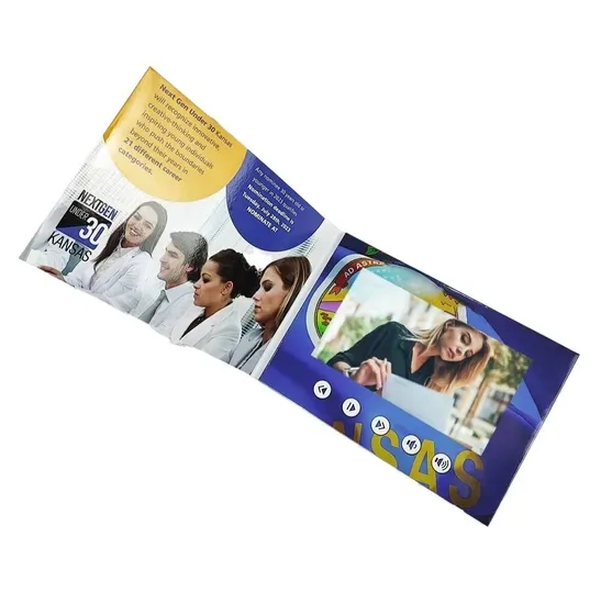 7inch/10 Индивидуальная LCD-рекламная брошюра для запуска новых продуктов