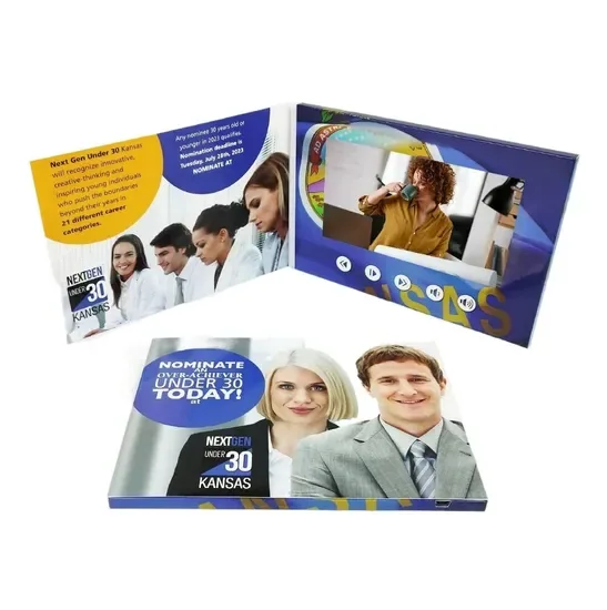 7inch LCD Приветственное Визитное Карточное Буклетное Коробка Брошюра Видео Книга с Страницами