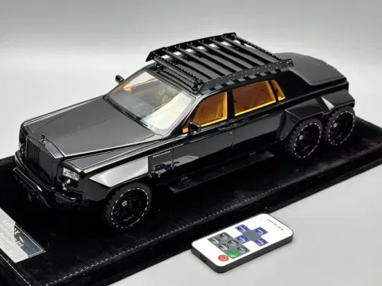 Бренд Xerox 1/18 Модифицированный Rolls Royce Phantom 6X6off-Road Версия Резиновая Модель