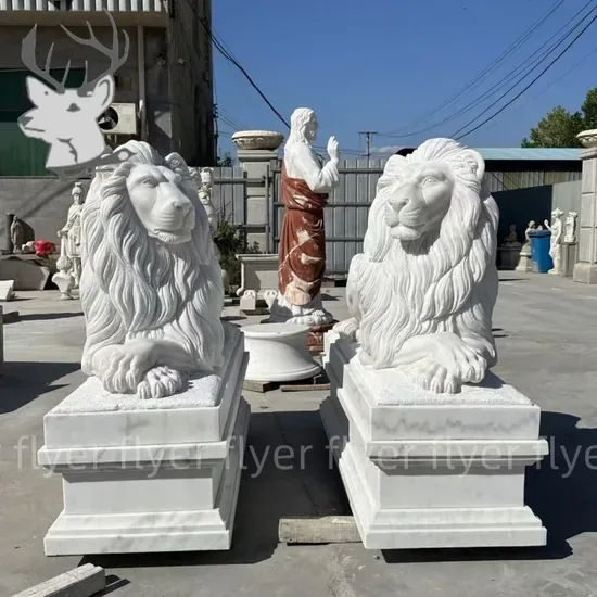 Мраморная статуя льва, скульптура из мрамора, ручная резьба льва, красиво выполненная скульптура льва для улицы, знаменитые статуи животных льва