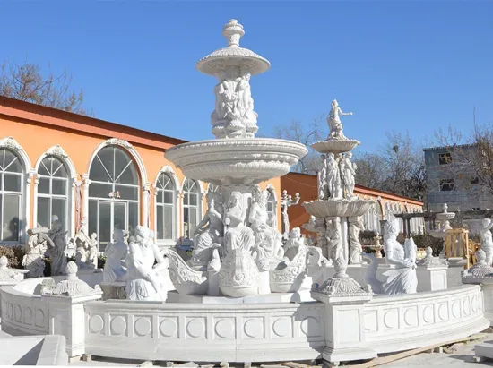 Большая современная уличная белая каменная мраморная садовая водяная скульптура фонтан на продажу