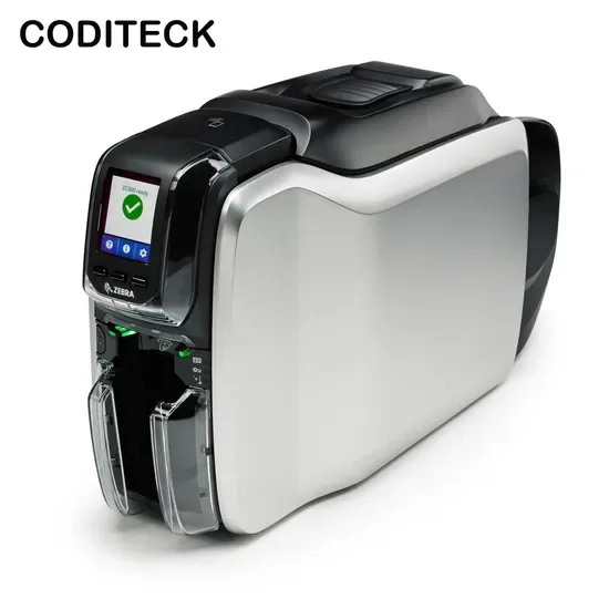 Оригинальный принтер ID Zebra Zc300 для двусторонней печати пластиковых удостоверений личности