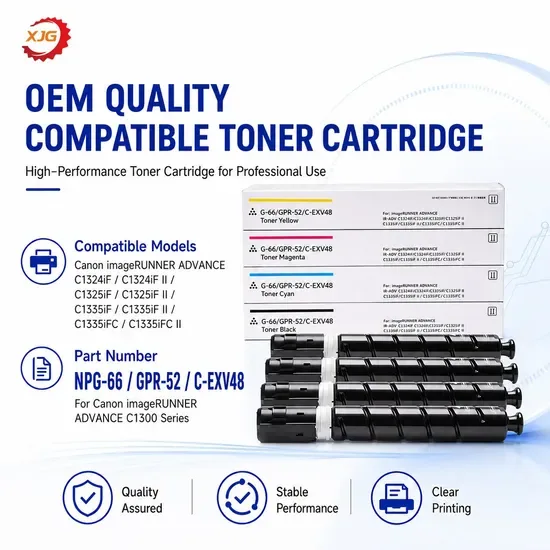 Совместимый высококачественный Npg66 Gpr52 C-Exv48 картридж тонера для принтера Canon IR C1324if/1325if/C1335if/C1335ifc порошок