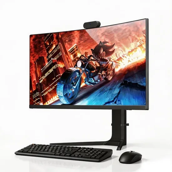 34" 4K 180Hz 1500r Изогнутая поддержка графической карты для настольных ПК Высокоспецификационная игровая система Aio для киберспорта Все-в-одном ПК