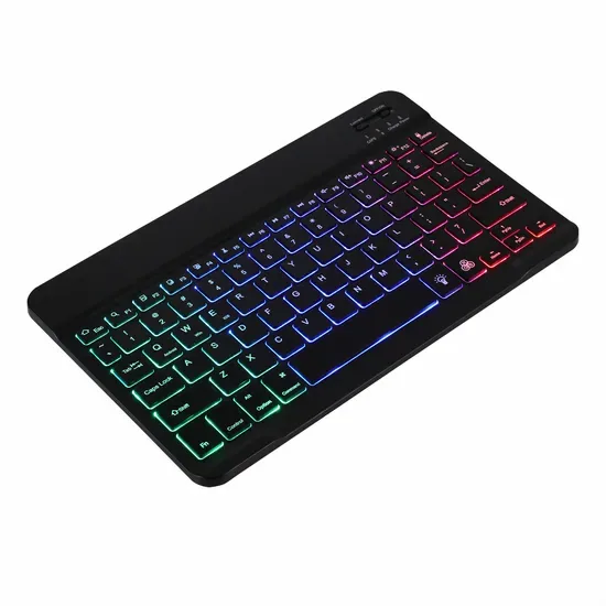 Мини портативная RGB подсветка перезаряжаемая Bluetooth беспроводная клавиатура для iPad ноутбука ноутбук