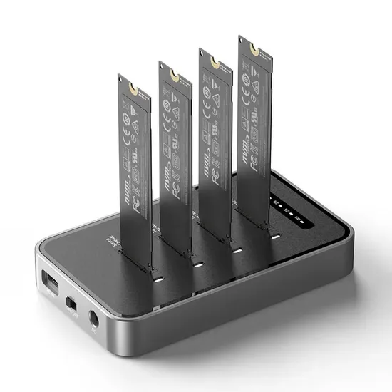 Док-станция-клонер для SATA NGFF SSD M.2 на 4 отсека, 40 Гбит/с 32tb