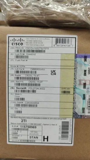 Cisco C8200L-1n-4t Катализатор 8200L с 1-Nim Слотом и 4X1g WAN портами
