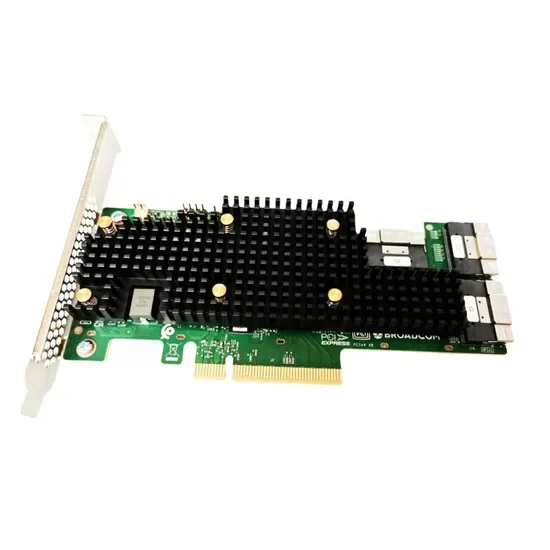 Бродком Эба 9600-24I Три-Режимный Хба Адаптер Пкэй 4.0 X8 24-Port 3×Sff-8654 Слимсас 24G Сас Хранилище Хба Карта
