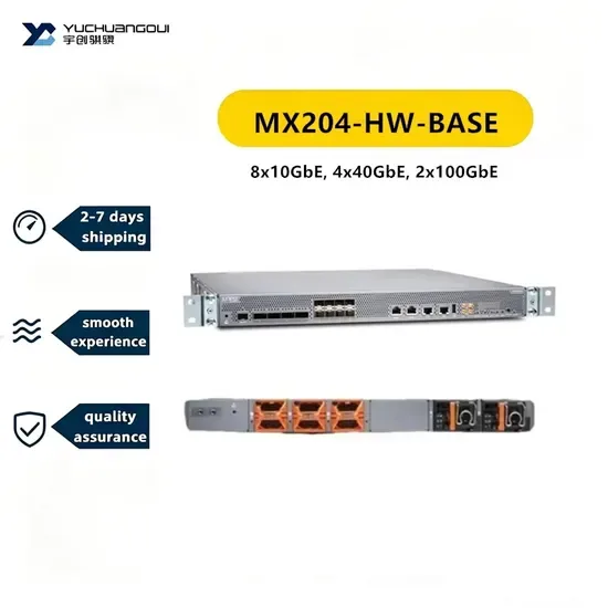 Новый заводской запечатанный маршрутизатор Juniper Mx204 Сетевой маршрутизатор Mx204-Hw-Base