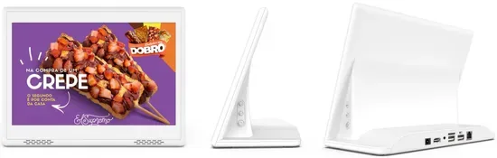 10.1 Дюймовый Android WiFi Bluetooth L-образный рекламный экран для розничного магазина