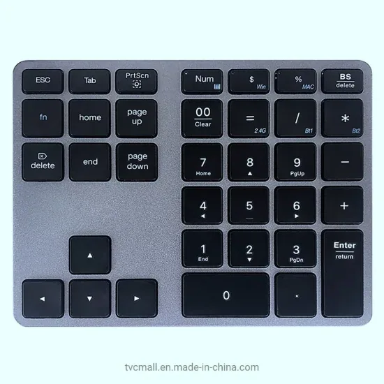 Mc-308dm Bluetooth/2.4G Беспроводная мини-цифровой клавиатуре 35 клавиш компьютера клавиатуры ноутбука - черный