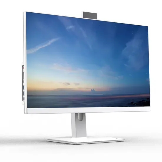Все-в-одном настольный компьютер 23.8" FHD процессор I5-7300hq 8GB ОЗУ 256GB SSD Вебкамера DVD-ROM Проводная клавиатура Мышь Win10 Дом