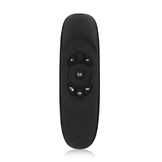 Супер мини модель воздушной мыши C120 с подсветкой 2.4G беспроводная клавиатура Qwerty полного размера для Android TV Box, мини ПК, проектор, пульт управления