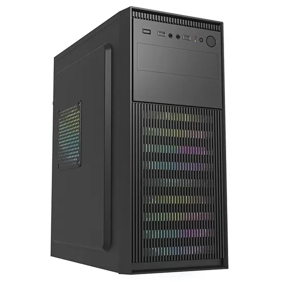 Популярный продаваемый полный металлический корпус ATX для офисной работы с 500W блоком питания компьютера