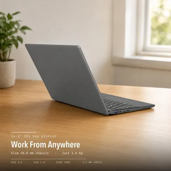 Оптовый портативный ноутбук для студентов и бизнеса Intel Celeron Windows 11 тонкий ноутбук