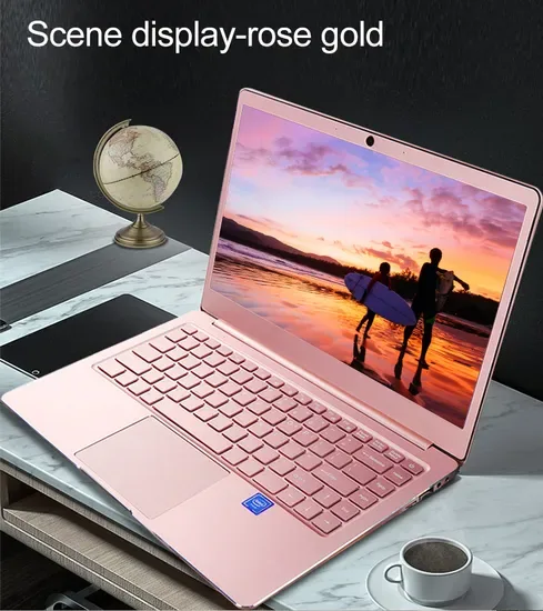 Оптовые Ноутбуки N4120 14 Дюйм Win10 128GB Клавиатура с подсветкой Ноутбук Компьютер для Офиса
