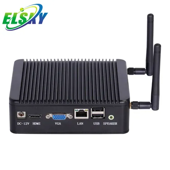 Элски Нано ПК настольный с процессором Celeron Bay Trail J1900 DDR3 Макс 8GB ОЗУ DC 12V 1LAN/2 LAN по желанию Nano19
