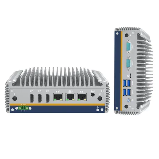 Сиховижн Десктоп 3 LAN Порты 3 HDMI Дисплей Безвентиляторный Промышленный Мини ПК Интел Кор I5 1235u 8g DDR5 1tb SSD Машинное Видение