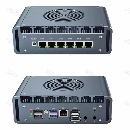 Интел N300 Мини Pfsense Устройство 6xi226 2.5g ЛАН Корпоративная Кибербезопасность Коммерческий Межсетевой Экран Аппаратное Обеспечение VPN Шлюз