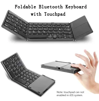 Оптовая цена на складной Bluetooth-клавиатуру для Windows, Android, iOS, умных устройств с функцией Bluetooth, мини-портативная складная беспроводная клавиатура
