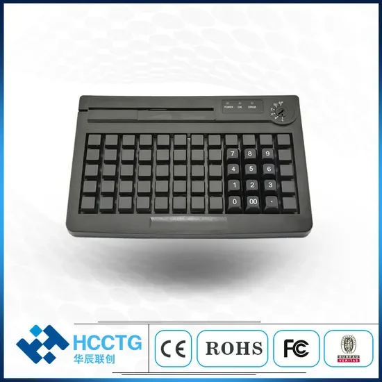 Фабричная горячая продажа дешевая 60 клавиатура POS с USB PS/2 программируемая с магнитным считывателем карт (KB60M)