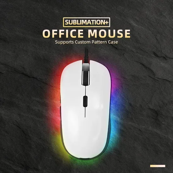 Персонализированная термопередача для проводной мыши Prosub Sublimation Blank с индивидуальным дизайном