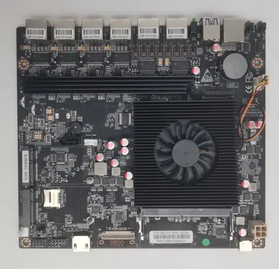 Материнская плата Intel J4125 для межсетевого экрана, 6 портов LAN, DDR4, межсетевой экран Pfsense с 6 портами 2.5g LAN
