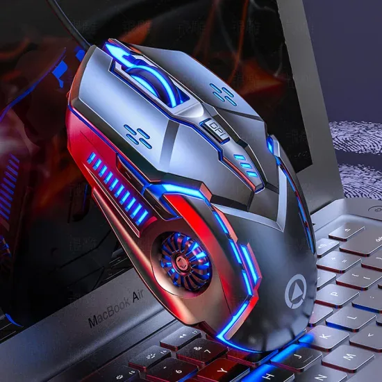 Оптовая 6D Оптическая RGB Провода Игровая Компьютерная Мышь