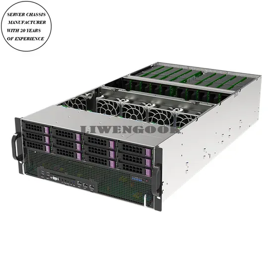 Новый стиль 8GPU серверного шасси для искусственного интеллекта и высокопроизводительных вычислений