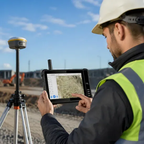 10.1 Дюймовый IP67 Водонепроницаемый Rtk Устойчивый Планшет Gnss Приемник Позиционирование на уровне сантиметров Промышленный Портативный Планшет ПК
