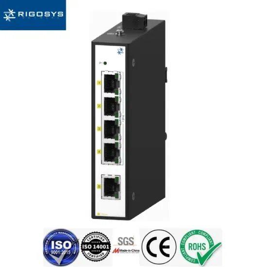 5-Port Полный гигабитный POE+ промышленный DIN-рейковый неуправляемый оптоволоконный доступный Ethernet сетевой коммутатор _OEM/ODM