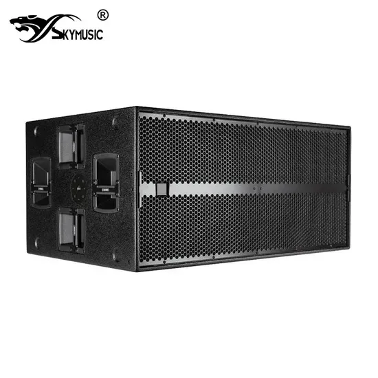 Высокопроизводительный двойной 18" активный сабвуфер - DSP + удаленный мониторинг, фанерный корпус и полиуретановое покрытие для DJ/аренды