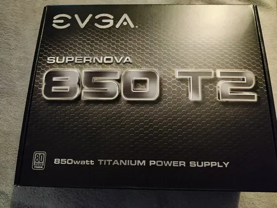 Эвга Супернова 850 T2, 80+ Титан 850W Полностью Модульный Эвга Эко Режим Включает Бесплатный Тестер Питания