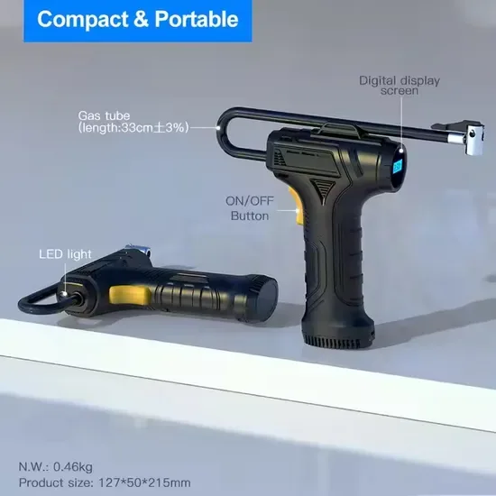 150psi Портативный перезаряжаемый автоматический электрический насос для колес автомобиля беспроводной маленький насос для шин цифровой компрессор воздуха для автомобиля